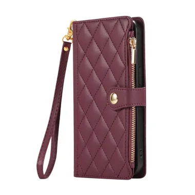 Housse iPhone 15 Matelassée Zippée Multi-Cartes Dragonne