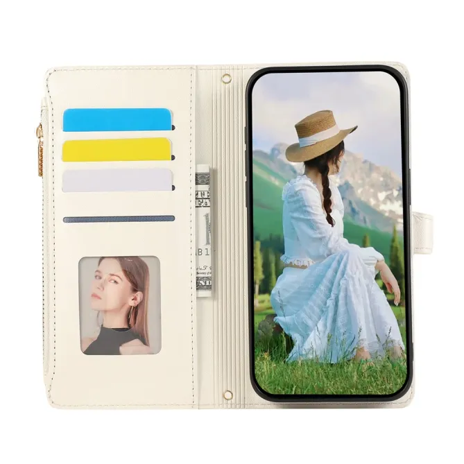 Housse iPhone 15 Matelassée Zippée Multi-Cartes Dragonne