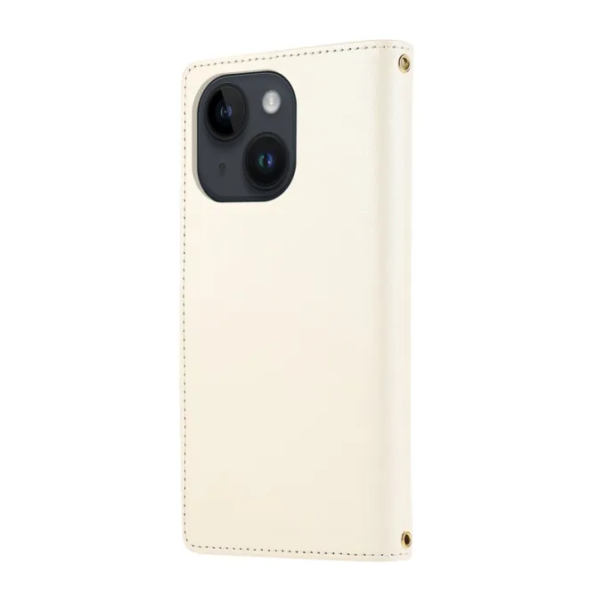 Housse iPhone 15 Matelassée Zippée Multi-Cartes Dragonne