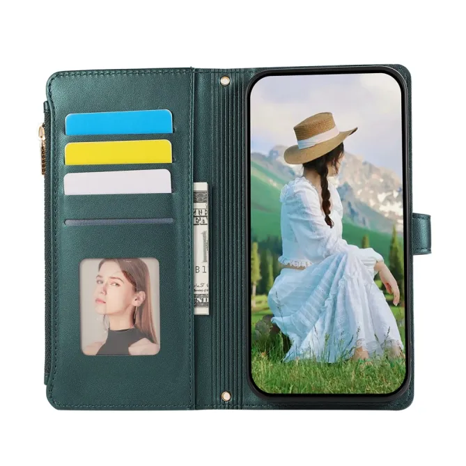 Housse iPhone 15 Matelassée Zippée Multi-Cartes Dragonne