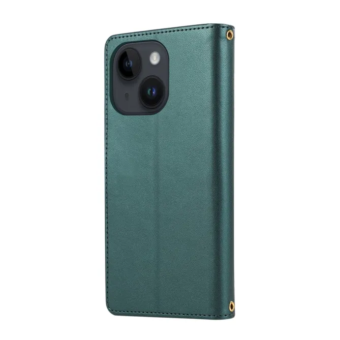 Housse iPhone 15 Matelassée Zippée Multi-Cartes Dragonne