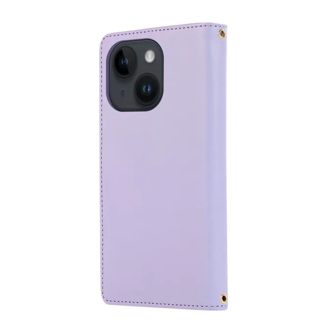 Housse iPhone 15 Matelassée Zippée Multi-Cartes Dragonne