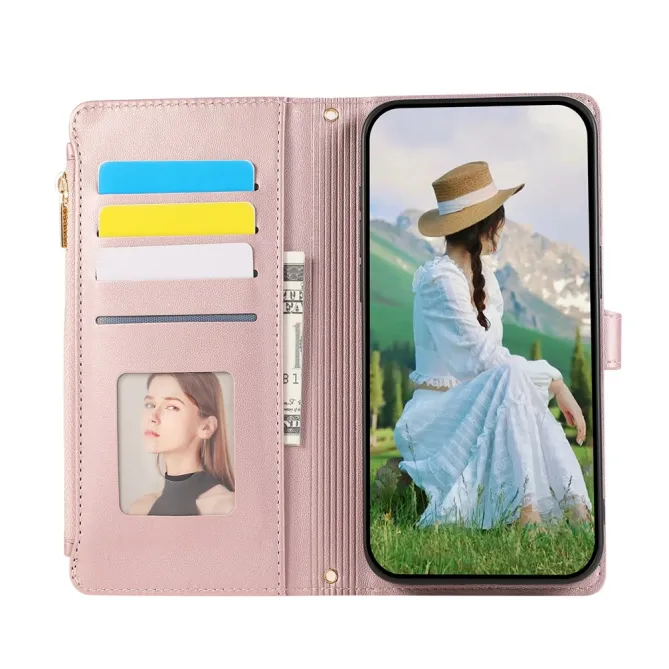 Housse iPhone 15 Matelassée Zippée Multi-Cartes Dragonne