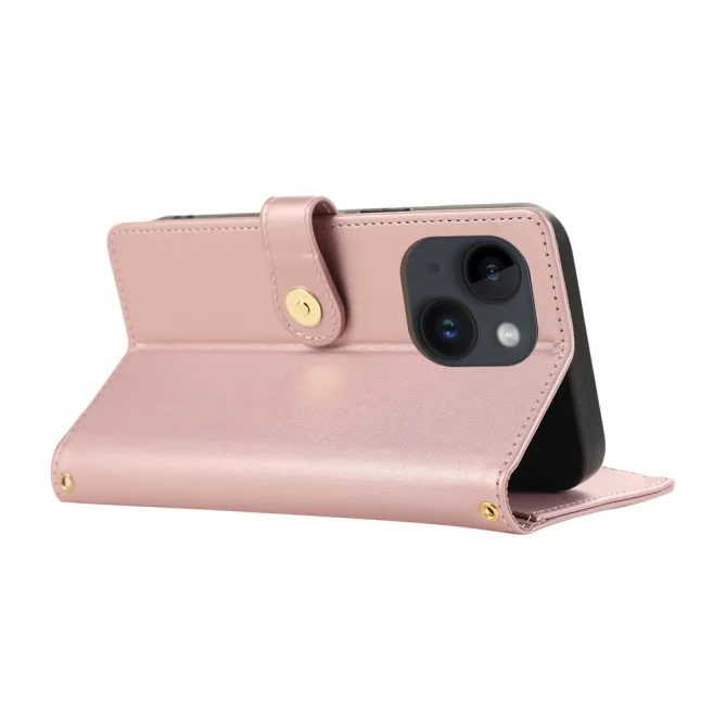 Housse iPhone 15 Matelassée Zippée Multi-Cartes Dragonne