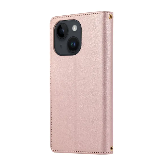 Housse iPhone 15 Matelassée Zippée Multi-Cartes Dragonne