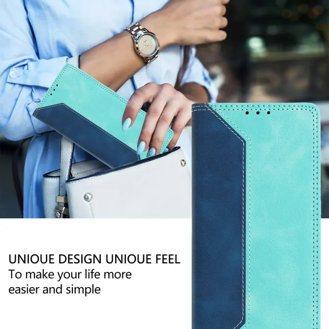 Housse Sony Xperia 1 VIII Simili Cuir Bicolore Porte-Cartes