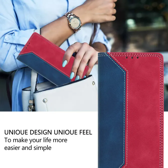 Housse Sony Xperia 1 VIII Simili Cuir Bicolore Porte-Cartes