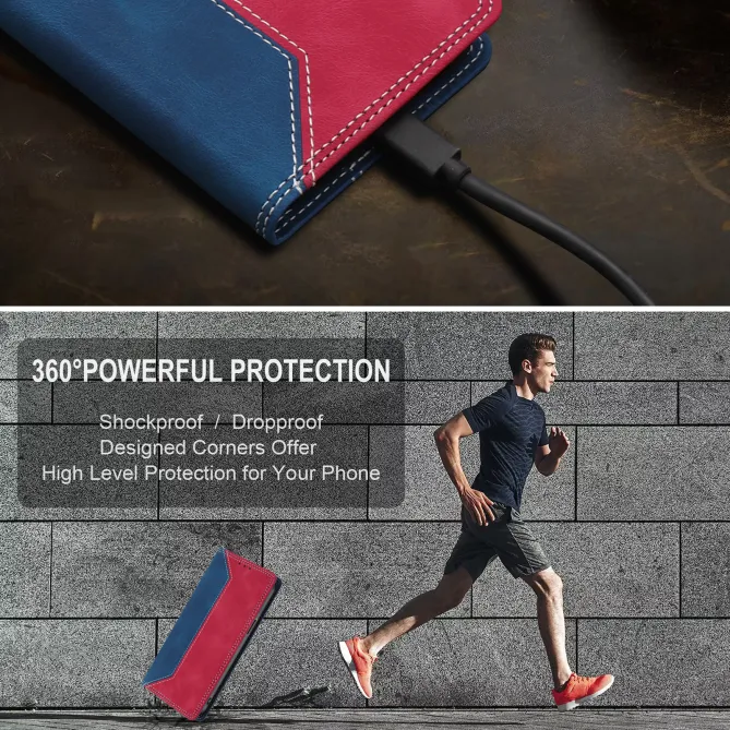 Housse Sony Xperia 1 VIII Simili Cuir Bicolore Porte-Cartes