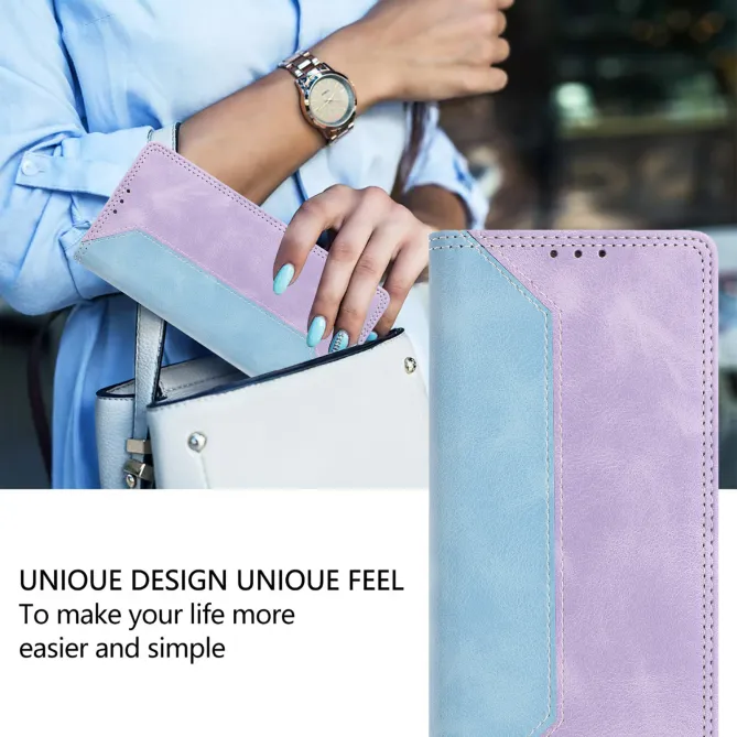 Housse Sony Xperia 1 VIII Simili Cuir Bicolore Porte-Cartes