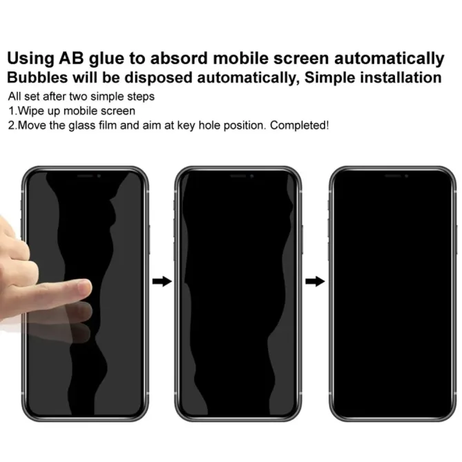 Verre Trempé Anti-Espion Sony Xperia 1 VIII Couverture Intégrale