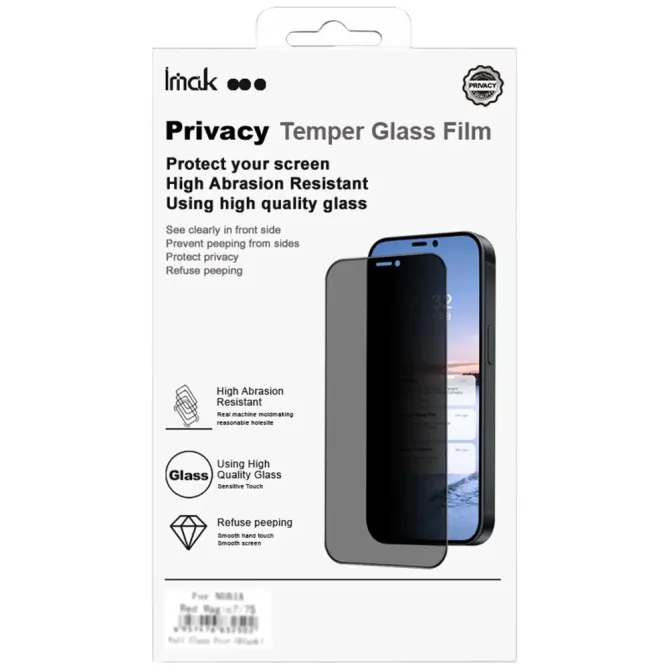 Verre Trempé Anti-Espion Sony Xperia 1 VIII Couverture Intégrale