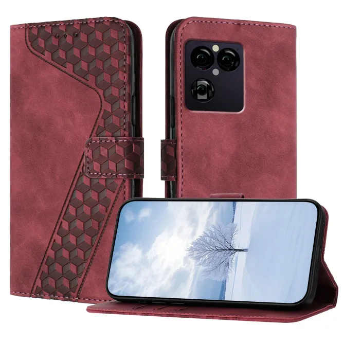 Housse Sony Xperia 1 VIII Motif Cubes Gaufré Support