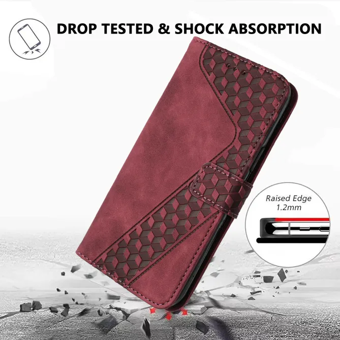 Housse Sony Xperia 1 VIII Motif Cubes Gaufré Support