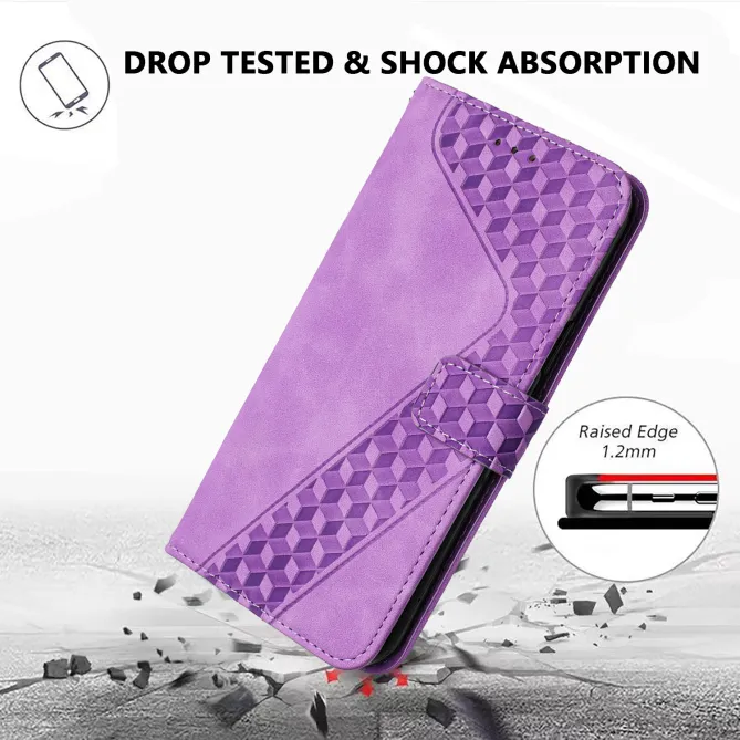 Housse Sony Xperia 1 VIII Motif Cubes Gaufré Support