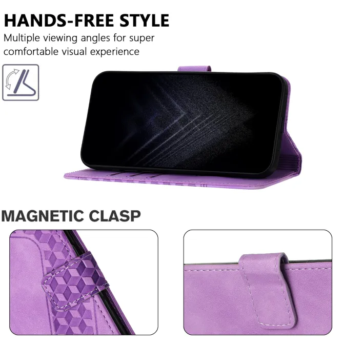 Housse Sony Xperia 1 VIII Motif Cubes Gaufré Support