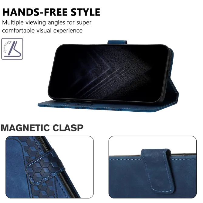 Housse Sony Xperia 1 VIII Motif Cubes Gaufré Support