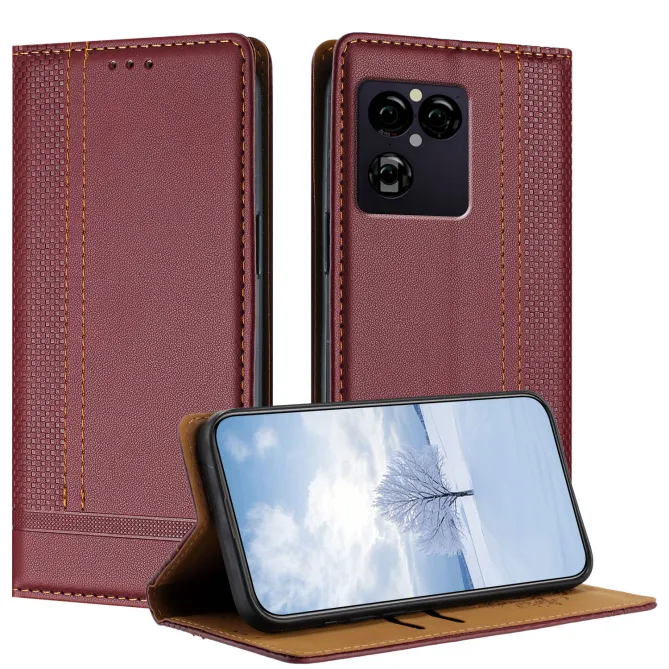 Housse Sony Xperia 1 VIII Lignes Structurées Porte-Cartes Support