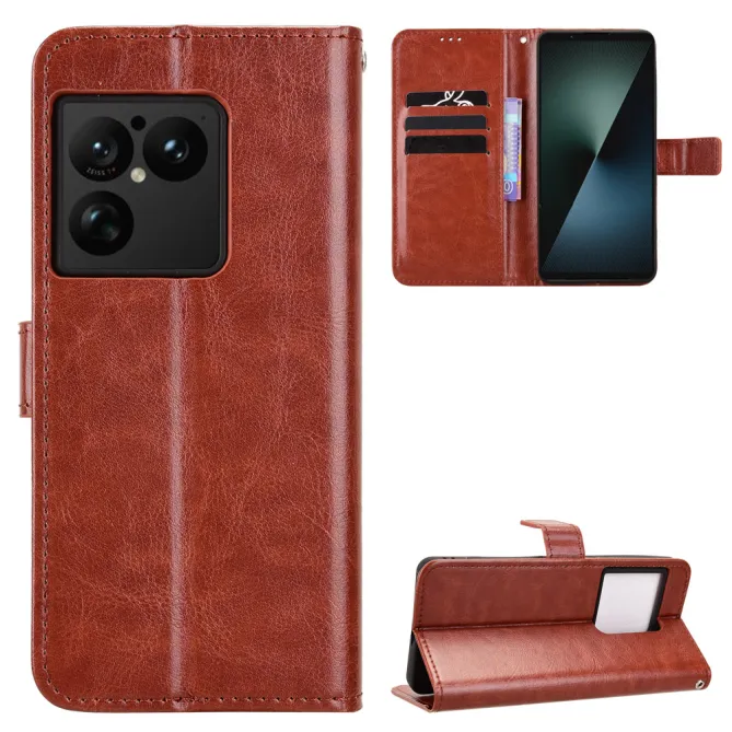 Housse Sony Xperia 1 VIII Portefeuille Effet Cuir Patiné