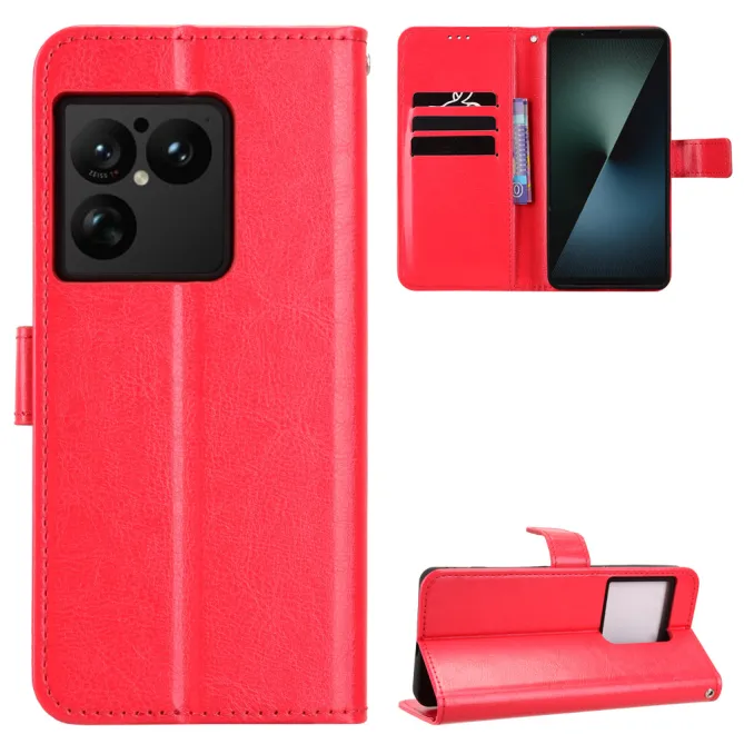 Housse Sony Xperia 1 VIII Portefeuille Effet Cuir Patiné