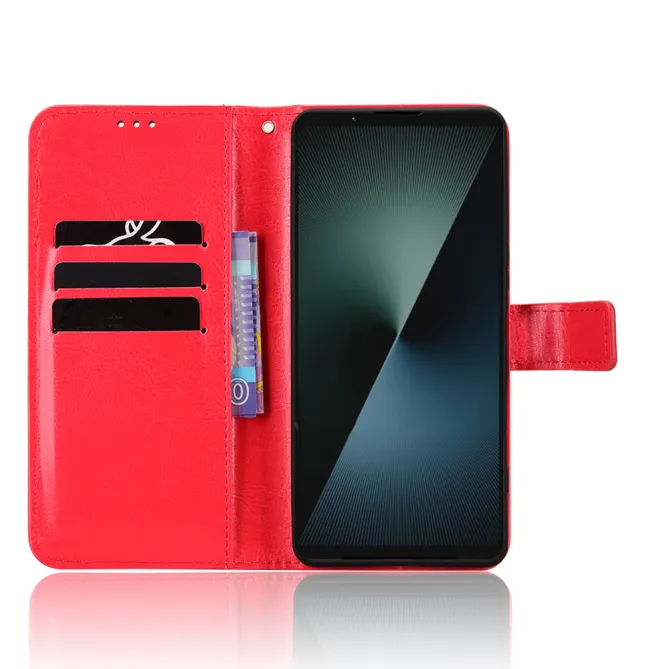 Housse Sony Xperia 1 VIII Portefeuille Effet Cuir Patiné