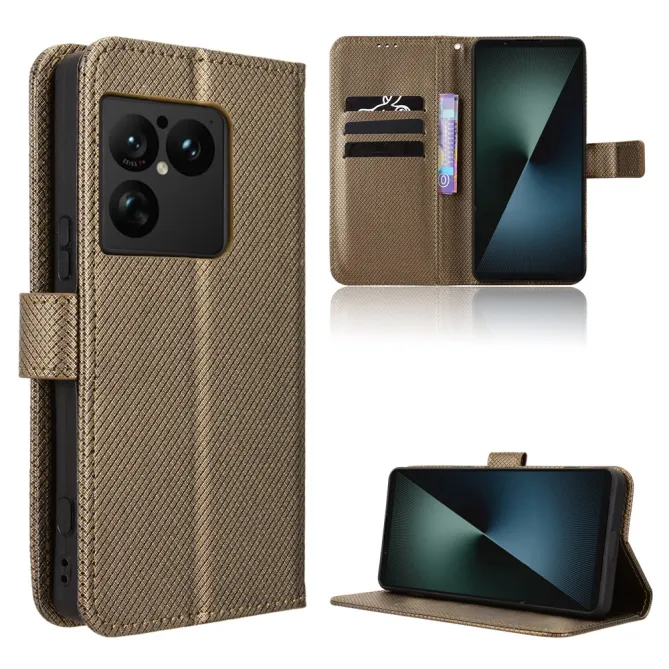 Housse Sony Xperia 1 VIII Texture Diamant avec Lanière