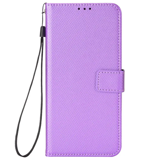 Housse Sony Xperia 1 VIII Texture Diamant avec Lanière