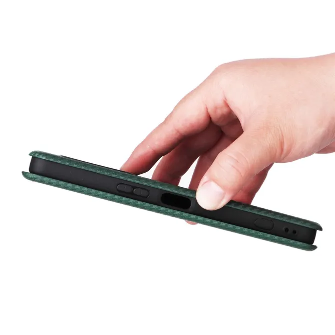 Housse Fibre de Carbone Sony Xperia 1 VIII Simili Cuir Magnétique