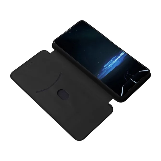 Housse Fibre de Carbone Sony Xperia 1 VIII Simili Cuir Magnétique