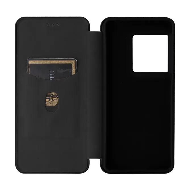 Housse Fibre de Carbone Sony Xperia 1 VIII Simili Cuir Magnétique