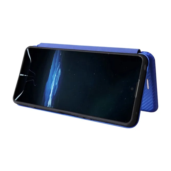 Housse Fibre de Carbone Sony Xperia 1 VIII Simili Cuir Magnétique