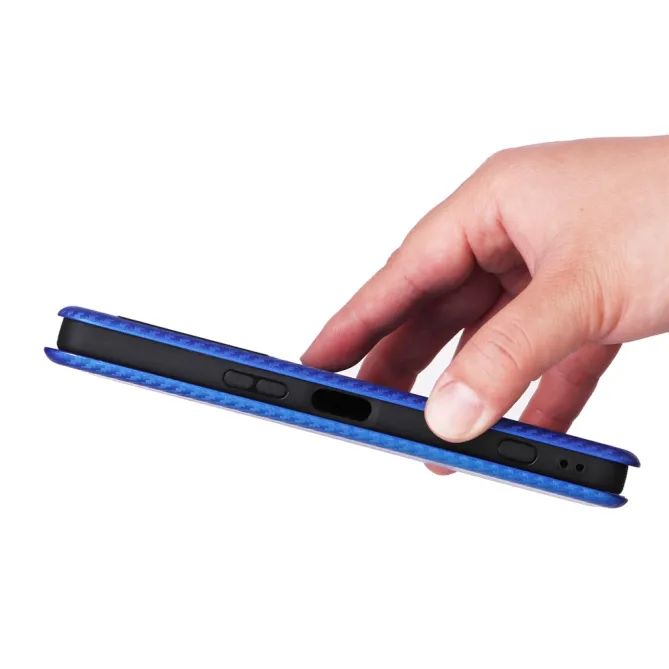 Housse Fibre de Carbone Sony Xperia 1 VIII Simili Cuir Magnétique