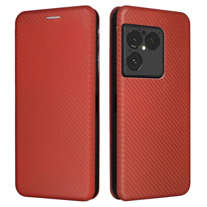 Housse Fibre de Carbone Sony Xperia 1 VIII Simili Cuir Magnétique