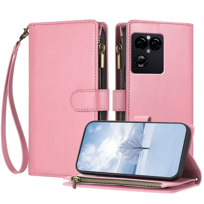 Housse Sony Xperia 1 VIII Portefeuille Zippée 9 Emplacements Dragonne