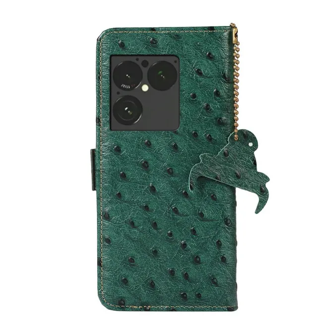 Housse Sony Xperia 1 VIII Cuir Véritable Effet Peau d'Autruche