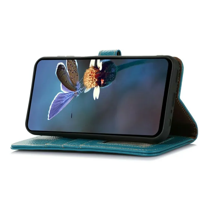 Housse Sony Xperia 1 VIII Cuir Véritable Litchi RFID Chaîne