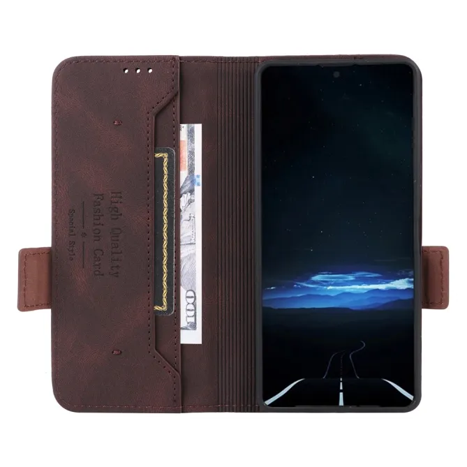 Étui Sony Xperia 1 VIII Simili Cuir Vintage - Décor Métal