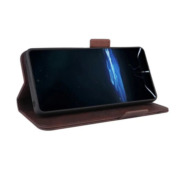 Étui Sony Xperia 1 VIII Simili Cuir Vintage - Décor Métal