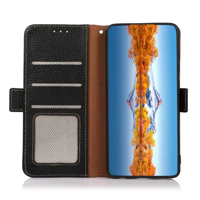Housse Sony Xperia 1 VIII Cuir Grainé KHAZNEH RFID