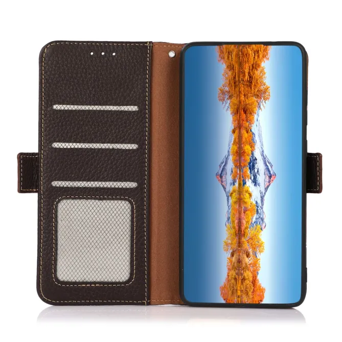 Housse Sony Xperia 1 VIII Cuir Grainé KHAZNEH RFID
