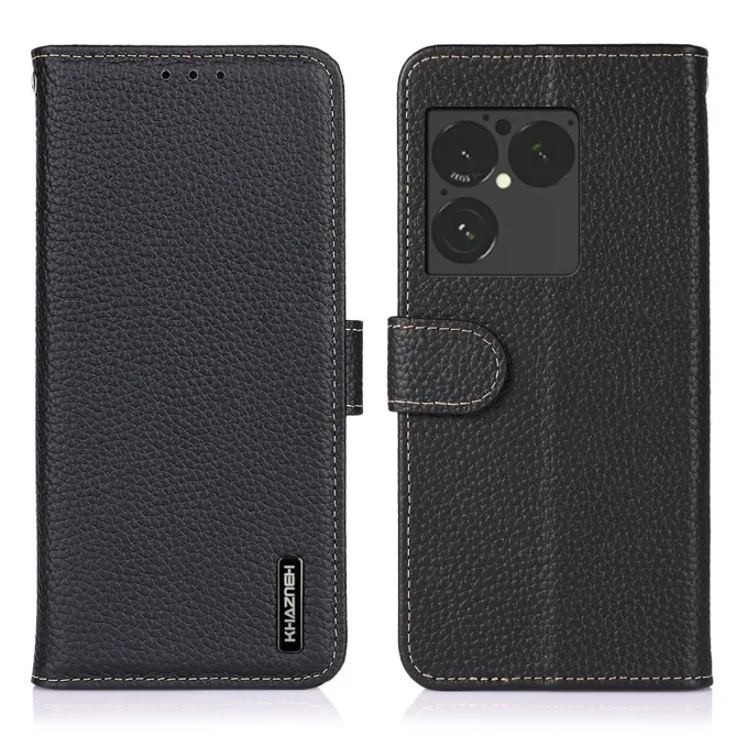 Housse Sony Xperia 1 VIII Cuir Grainé First Litchi Véritable