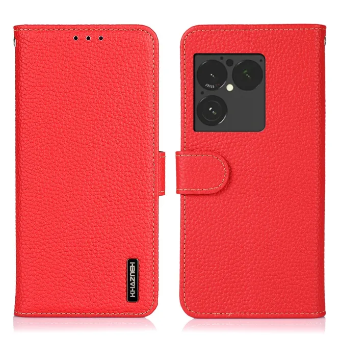 Housse Sony Xperia 1 VIII Cuir Grainé First Litchi Véritable