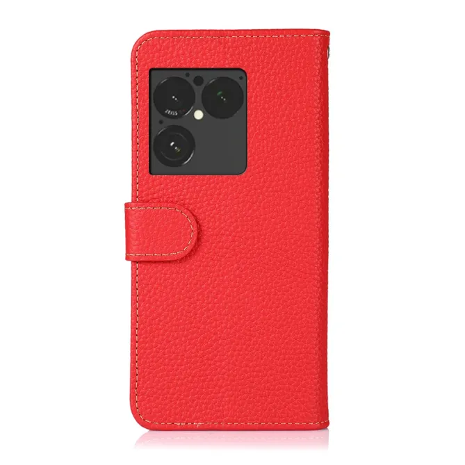 Housse Sony Xperia 1 VIII Cuir Grainé First Litchi Véritable