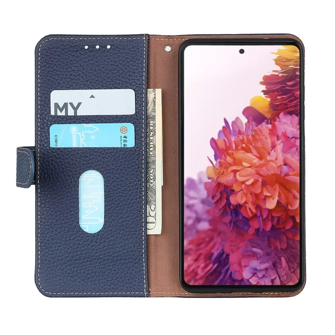 Housse Sony Xperia 1 VIII Cuir Grainé First Litchi Véritable