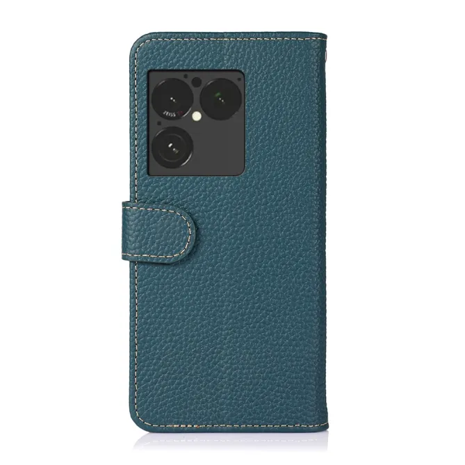 Housse Sony Xperia 1 VIII Cuir Grainé First Litchi Véritable