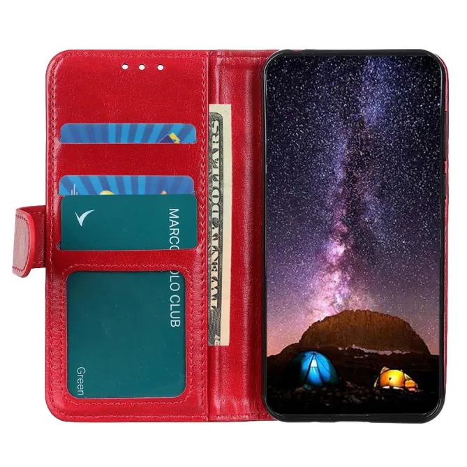 Housse Sony Xperia 1 VIII Portefeuille Cuir Ciré Effet Wax