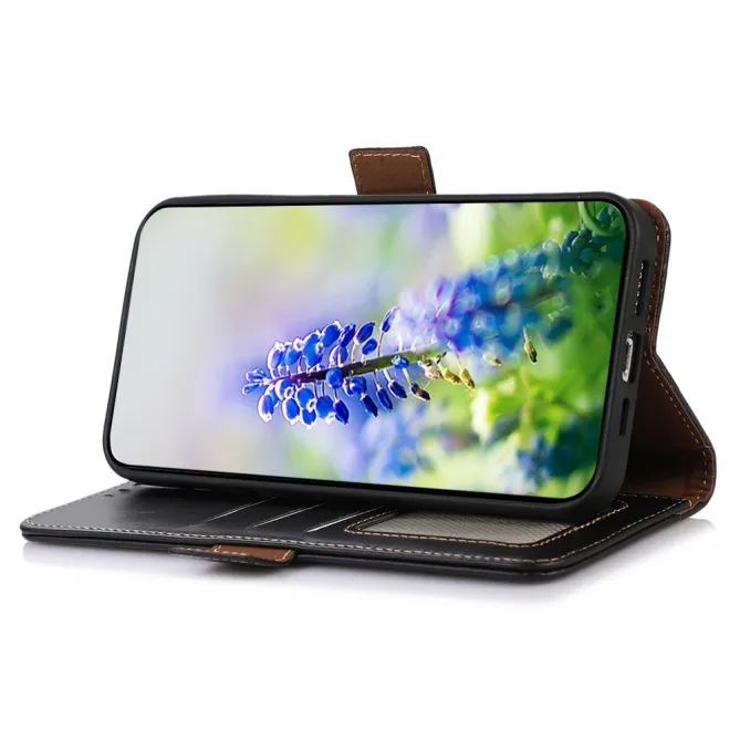 Housse Sony Xperia 1 VIII Cuir Véritable RFID Porte-Cartes