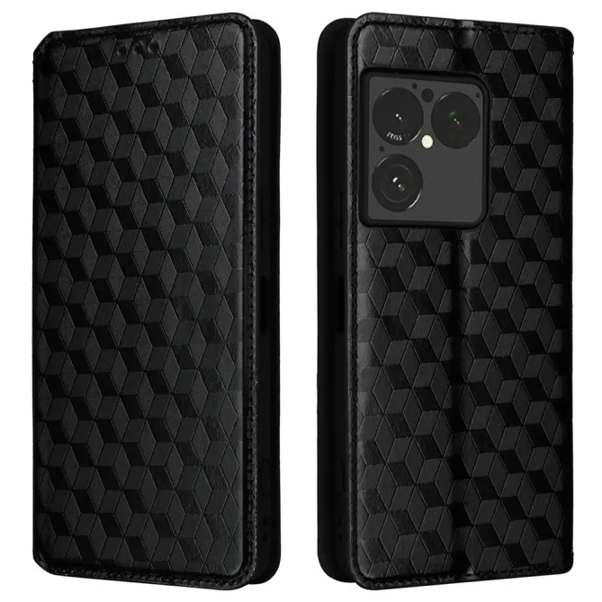 Flip Cover Sony Xperia 1 VIII Design Géométrique Cubes 3D