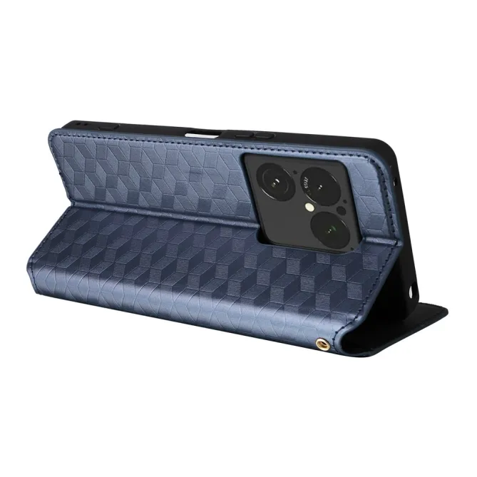 Flip Cover Sony Xperia 1 VIII Design Géométrique Cubes 3D