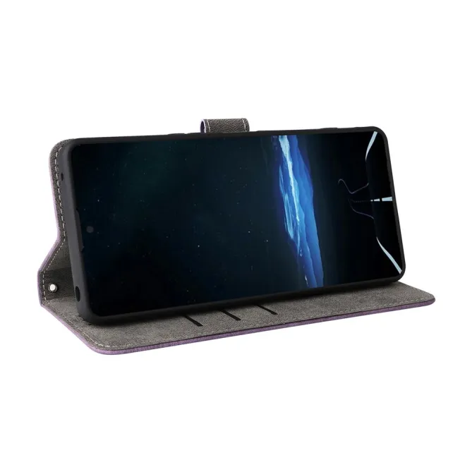 Housse Sony Xperia 1 VIII Rétro Simili Cuir Lanière RFID