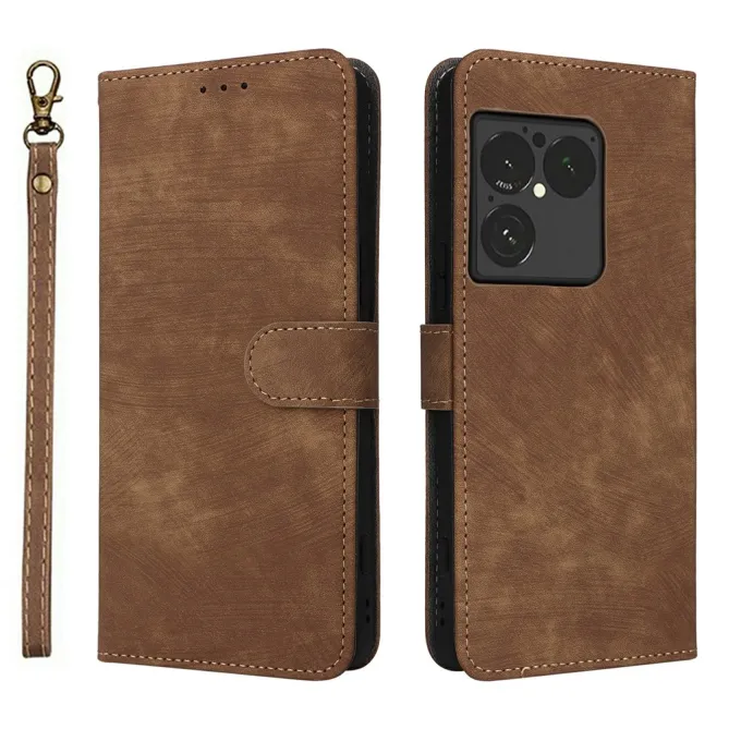Housse Sony Xperia 1 VIII Rétro Simili Cuir Lanière RFID